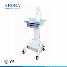 AG-WT002B CE ISO aluminium height adjustable medical instrument notebook computer cart